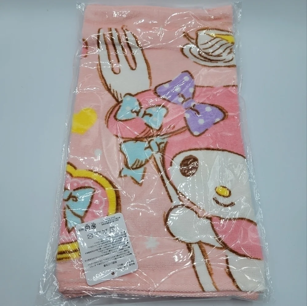 Sanrio My Melody Cafe Bakery Sweets face towel PInk